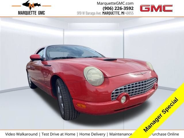 2003 Ford Thunderbird Deluxe in Red — front three-quarter view