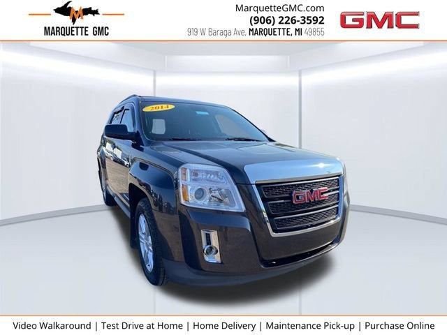 2014 GMC Terrain SLT in Iridium Metallic — front three-quarter view