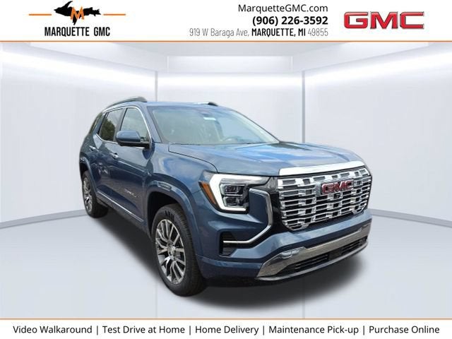 2027 GMC Terrain AWD Denali in Downpour Metallic — front three-quarter view