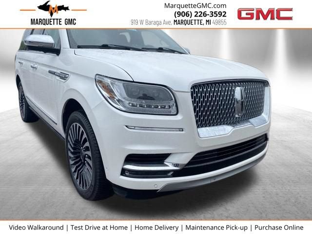 2019 Lincoln Navigator Black Label in White — front three-quarter view